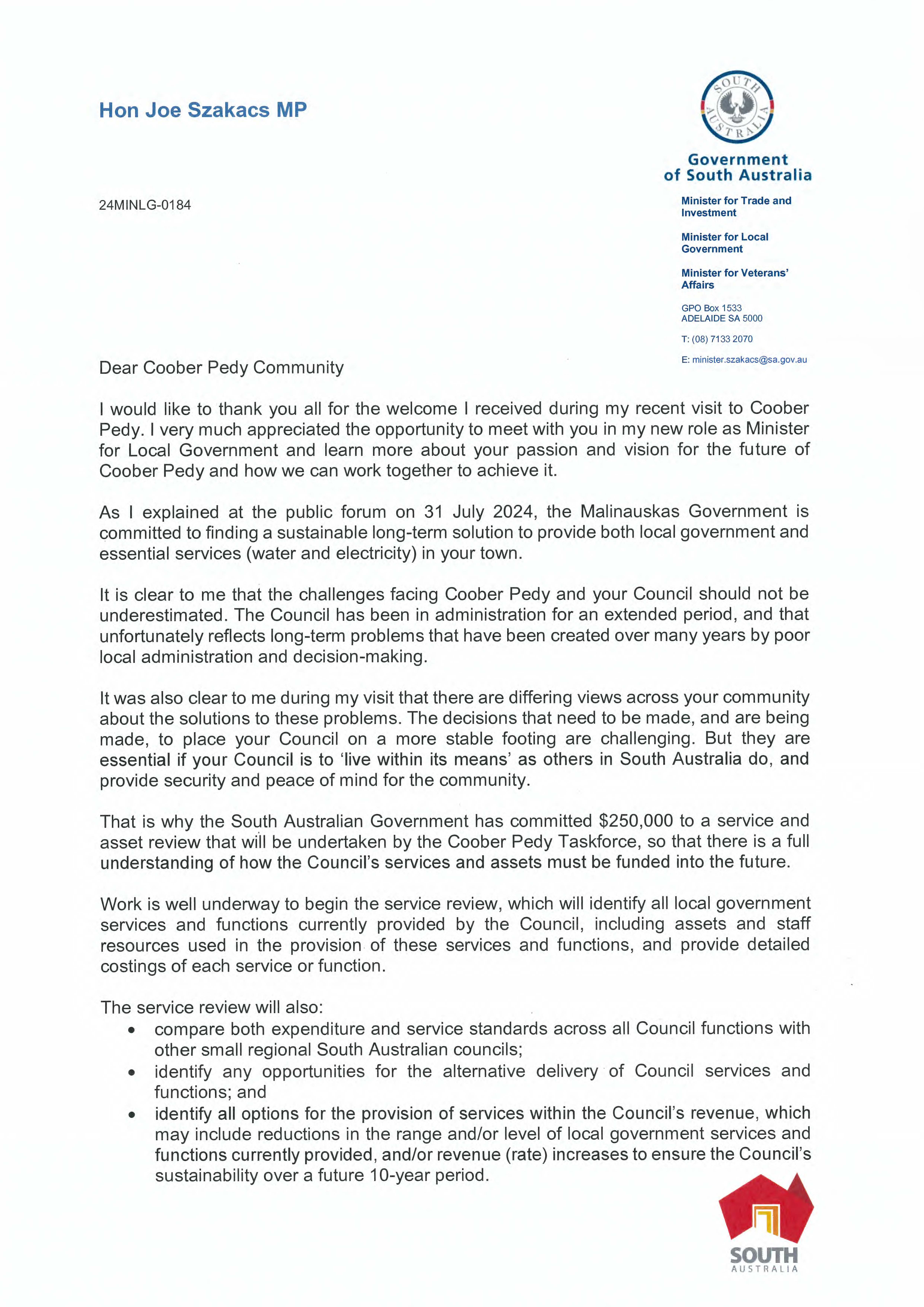 Open Letter P1