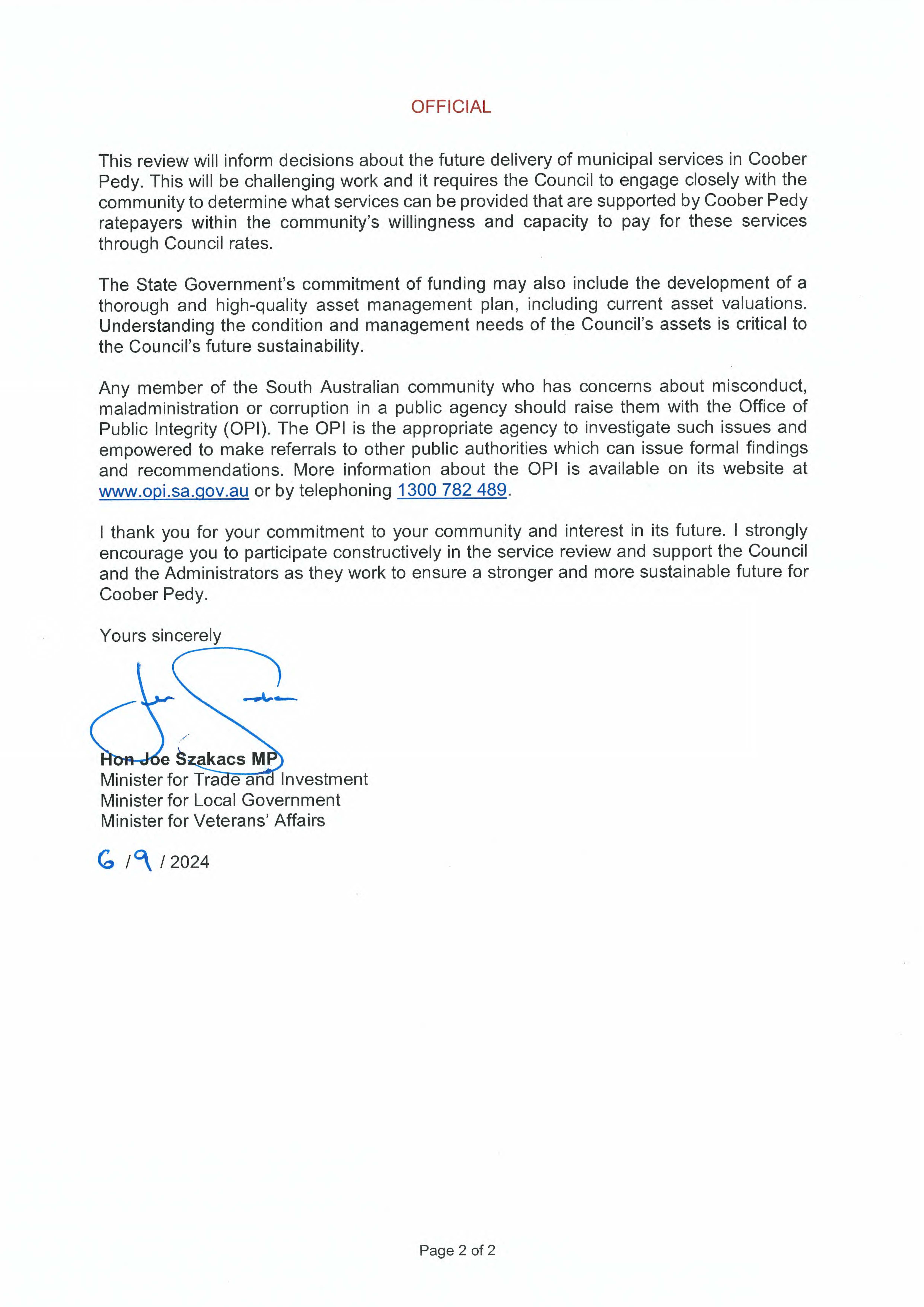 Open Letter P2